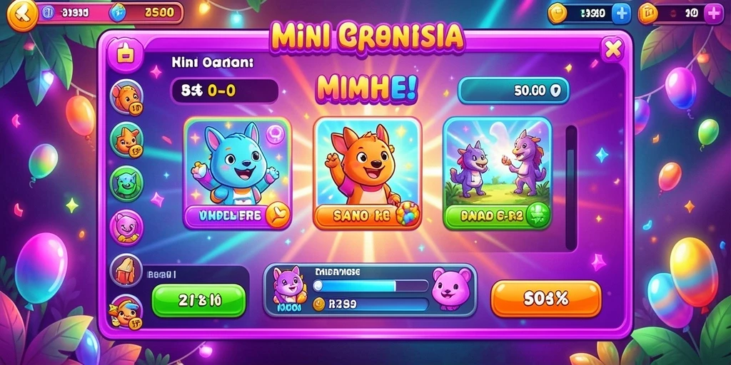 Pengalaman bermain yang penuh warna dan seru.